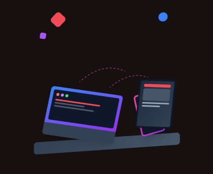 Mobile app development illustration