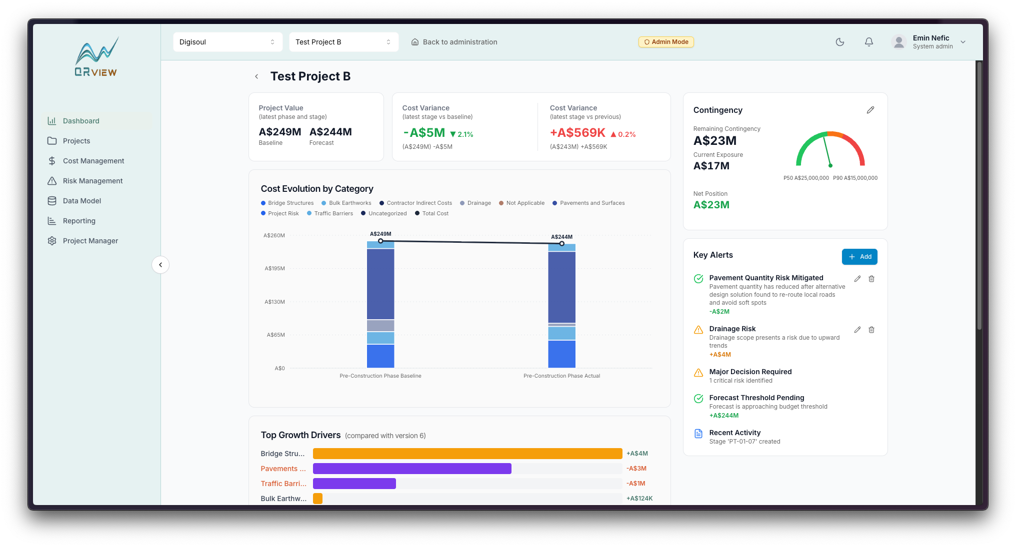 QRView app screens